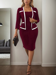 Elegant Tight-fitting Hip-hugging Dress, Long-sleeved Close-fitting Dress, Suitable For All Seasons, Women's Wear SHOWLU FASHION STORE