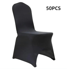 10 - 100PCS Black White Strong Spandex Universal Wedding Chair Covers Full Seat Slipcovers Restaurant Cafe - SHOWLU FASHION STORE