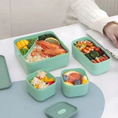1100ML/1800ML 2 layer Compartment Lunch Box For Kids With Fork and Spoon Microwave Bento Boxes Portable Food Storage Container - SHOWLU FASHION STORE