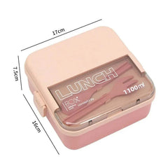 1100ML/1800ML 2 layer Compartment Lunch Box For Kids With Fork and Spoon Microwave Bento Boxes Portable Food Storage Container - SHOWLU FASHION STORE