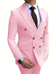 Men'S Classic One - Button Suit - 2 - Piece Suit - Vest - Stylish And Orthodox Professional Attire - Suitable For Weddings, Job Interviews, Weddings, Parties And Gatherings