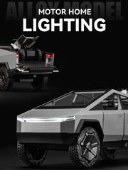 1:32 Tesla Pickup Model Car Toys Simulation Metal Diecast Truck Trailer RV Limousine Sound Light Collection Toy for Boys Gifts - SHOWLU FASHION STORE