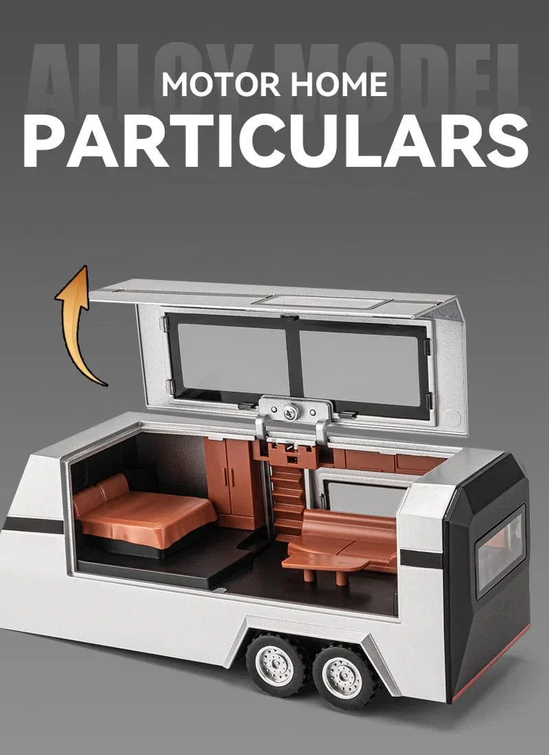 1:32 Tesla Pickup Model Car Toys Simulation Metal Diecast Truck Trailer RV Limousine Sound Light Collection Toy for Boys Gifts - SHOWLU FASHION STORE