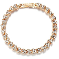 1pc Fashion Hand Chain Crystal Stretch Shine Bracelets For Women Couple Charm Austria Crystal Cuff Bangles Wedding Jewelry - SHOWLU FASHION STORE