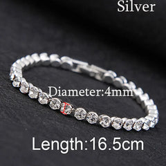 1pc Fashion Hand Chain Crystal Stretch Shine Bracelets For Women Couple Charm Austria Crystal Cuff Bangles Wedding Jewelry - SHOWLU FASHION STORE