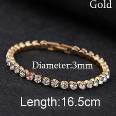 1pc Fashion Hand Chain Crystal Stretch Shine Bracelets For Women Couple Charm Austria Crystal Cuff Bangles Wedding Jewelry - SHOWLU FASHION STORE