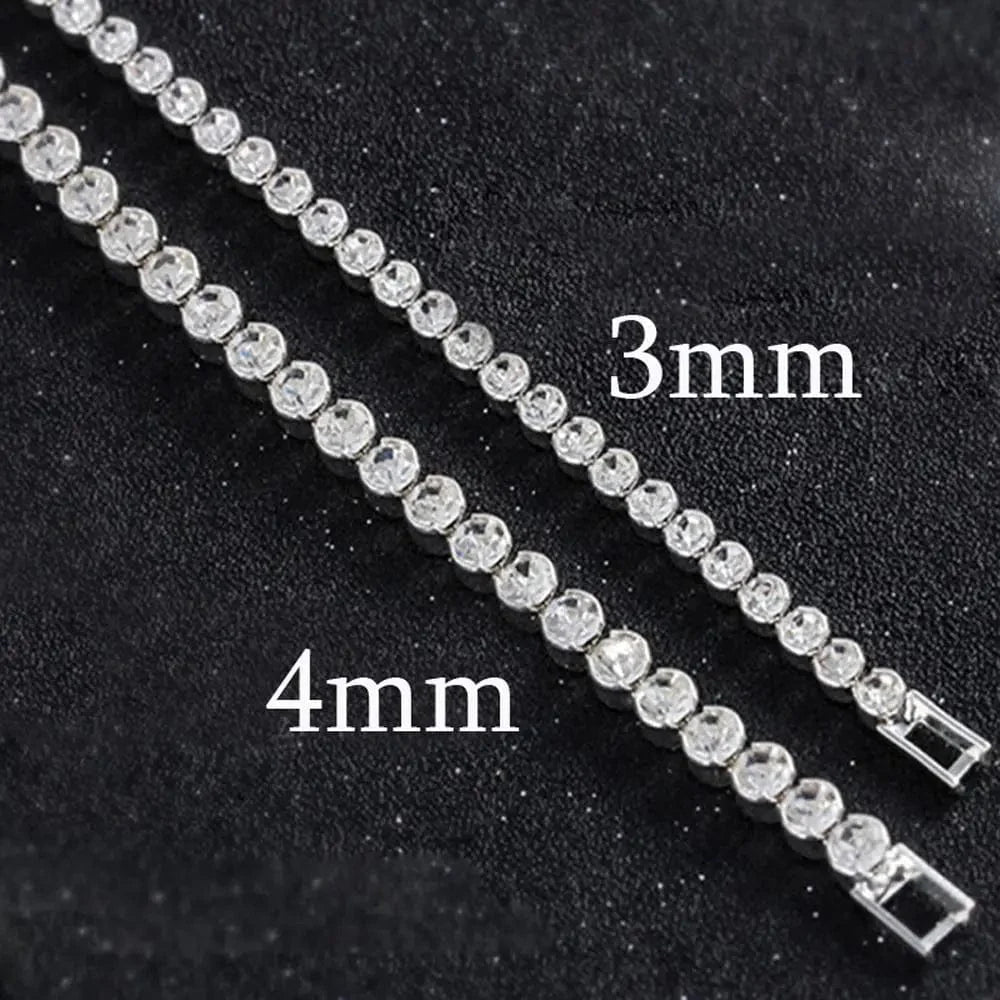 1pc Fashion Hand Chain Crystal Stretch Shine Bracelets For Women Couple Charm Austria Crystal Cuff Bangles Wedding Jewelry - SHOWLU FASHION STORE