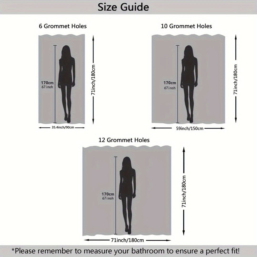 1pcs Golden Floral Swan Printed Shower Curtain Set, Waterproof Bathroom Partition Curtain With Hooks, Bathroom Accessories, Aesthetic Room Decor - SHOWLU FASHION STORE