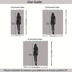 1pcs Golden Floral Swan Printed Shower Curtain Set, Waterproof Bathroom Partition Curtain With Hooks, Bathroom Accessories, Aesthetic Room Decor - SHOWLU FASHION STORE