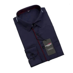 2019 Men Fashion Casual Long Sleeved Printed shirt Slim Fit Male Social Business Dress Shirt Brand Men Clothing Soft Comfortable - SHOWLU FASHION STORE