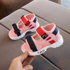 Showlu Store Nation 0 Pink / 21(insole 13.5cm) 2020 summer new children's sandals baby toddler shoes girls beach shoes soft bottom non-slip boys sports sandals leisure 21-30