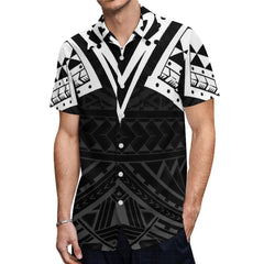 2023 New Custom Logo Big People Men Button Aloha Shirts And Women Mermaid Dress Hawaii Polynesian Personality Couple Suit - SHOWLU FASHION STORE