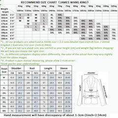 A size recommendation chart for a men's business casual suit set with measurements.