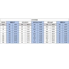 A size chart table for a two-piece Polynesian tribal print set with measurements in centimeters and inches.