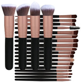 22 pcs Rose Gold Make Up Cosmetic Brush Tools OEM Available Premium Synthetic Makeup Brushes Set - SHOWLU FASHION STORE