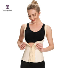 Showlu Fashion Store 25 Steel Boned 3 Hook Latex Breathable Shapewear waist training Women Underwear Fajas Colombianas Corset vest With Hook chile