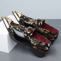 25725 - Men's Business Casual Winter Slip-On Large Size Oxford Shoes