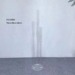 2pcs 5pcs 10pcs Wedding Decoration Centerpiece Candelabra Clear Candle Holder Acrylic Candlesticks for Weddings Event Party - SHOWLU FASHION STORE