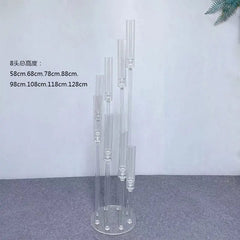2pcs 5pcs 10pcs Wedding Decoration Centerpiece Candelabra Clear Candle Holder Acrylic Candlesticks for Weddings Event Party - SHOWLU FASHION STORE