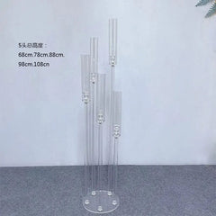 2pcs 5pcs 10pcs Wedding Decoration Centerpiece Candelabra Clear Candle Holder Acrylic Candlesticks for Weddings Event Party - SHOWLU FASHION STORE
