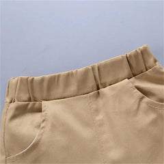 2PCS Baby Set Cute Kids Boys Clothes Summer Random Print Boat Anchor Pattern Short Sleeve Shorts Set For 1 - 5Years - SHOWLU FASHION STORE