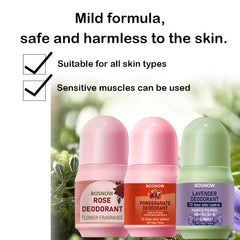 3pcs Rose + Pomegranate + Lavender Deodorant Combination Set, Plant Ingredients, Deep Moisturizing, Gentle Care, Natural Fragrance, Lasting Fragrance, Farewell Odor, Just One Set Let You Have a Different Fresh Experience Ever SHOWLU FASHION STORE