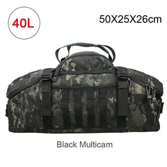 40L 60L 80L Travel Duffel Bag Military Tactical Backpack with Adjustable Strap Weekender Bag for Men Women Waterproof Gym Bags - SHOWLU FASHION STORE