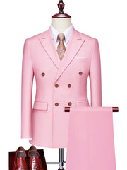 Men'S Classic One - Button Suit - 2 - Piece Suit - Vest - Stylish And Orthodox Professional Attire - Suitable For Weddings, Job Interviews, Weddings, Parties And Gatherings