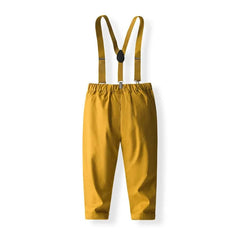 4Piece Set Spring Autumn Baby Boy Clothes Fashion Gentleman Stripe Cotton Long Sleeve Tops+Pants+Bow+Straps Kids Clothing BC1798 - SHOWLU FASHION STORE