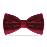 1pc Pre-Tied Men’s Velvet Bow Tie, Adjustable Navy Blue Formal Wedding Party Accessory, Luxurious Polyester Fabric for Sophisticated Style SHOWLU FASHION STORE