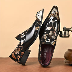 25725 - Men's Business Casual Winter Slip-On Large Size Oxford Shoes