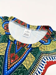 White Short - Sleeve T - Shirt And Long - Pants Set with Ethnic - Style Print - Men's Distinctive Fashion Attire