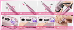 Electric Nail Drill 20W Portable Manicure Machine 12V