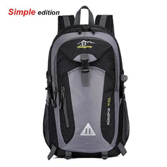 The Anti-theft Mountaineering Waterproof Backpack for men offers large capacity, multiple compartments, mesh side pockets, and adjustable straps—perfect for camping, hiking, climbing, riding, or travel.