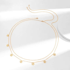 The Fashion Classic Cute Butterfly Waist Chain features small butterfly charms on a simple, thin chain—perfect as sexy body jewelry or summer vacation accessories for women.