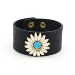 The Fashion Leopard Leather Bracelet for women is a wide, stylish cuff with a V-word design and snap closure—perfect for those seeking an elegant, all-match accessory to complement any outfit.