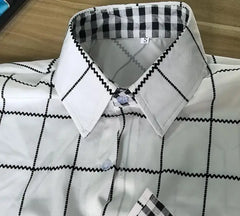 New Popular Plaid Shirt Cardigan Men's Long Sleeve Plus Size Casual Loose Comfortable Shirts