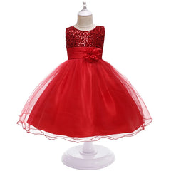 Girl Clothing Flower Sequins Dress For Christmas Halloween Brithday Party 3-10Y Kid Princess Tutu Dresses Child Vestidos Clothes