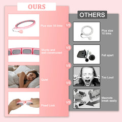 18-Links Weighted Infinity Fitness Hoop Smart Exercise Equipment Plus Size Women Detachable Sport Hoop for Waist