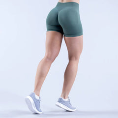 Women's High Waist Scrunch Butt Compression Running Shorts Breathable Seamless Skinny Fit Available Small XL Single Piece