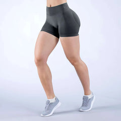 Women's High Waist Scrunch Butt Compression Running Shorts Breathable Seamless Skinny Fit Available Small XL Single Piece