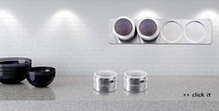 Magnetic Stainless Steel Spice Jar Set Kitchen Storage