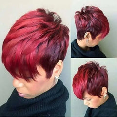 Showlu Fashion Store 0 A3 / 8inches HAIRJOY Synthetic Hair Women Short Curly African American Wig