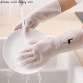 Silicone Dishwashing Scrubber Gloves