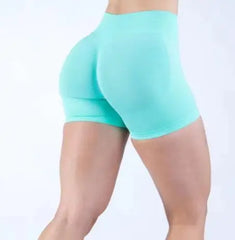 Women's High Waist Scrunch Butt Compression Running Shorts Breathable Seamless Skinny Fit Available Small XL Single Piece