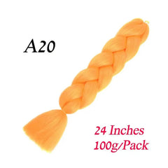 Showlu Store Nation 0 A20 / 24inches / China|1Pcs/Lot Lihui 24" Synthetic Braiding Hair Ombre Braiding Hair Packs Jumbo Braid Hair For Women Wholesale DIY Hairstyle Blue Grey