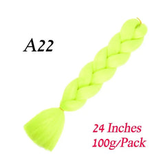 Showlu Store Nation 0 A22 / 24inches / China|1Pcs/Lot Lihui 24" Synthetic Braiding Hair Ombre Braiding Hair Packs Jumbo Braid Hair For Women Wholesale DIY Hairstyle Blue Grey