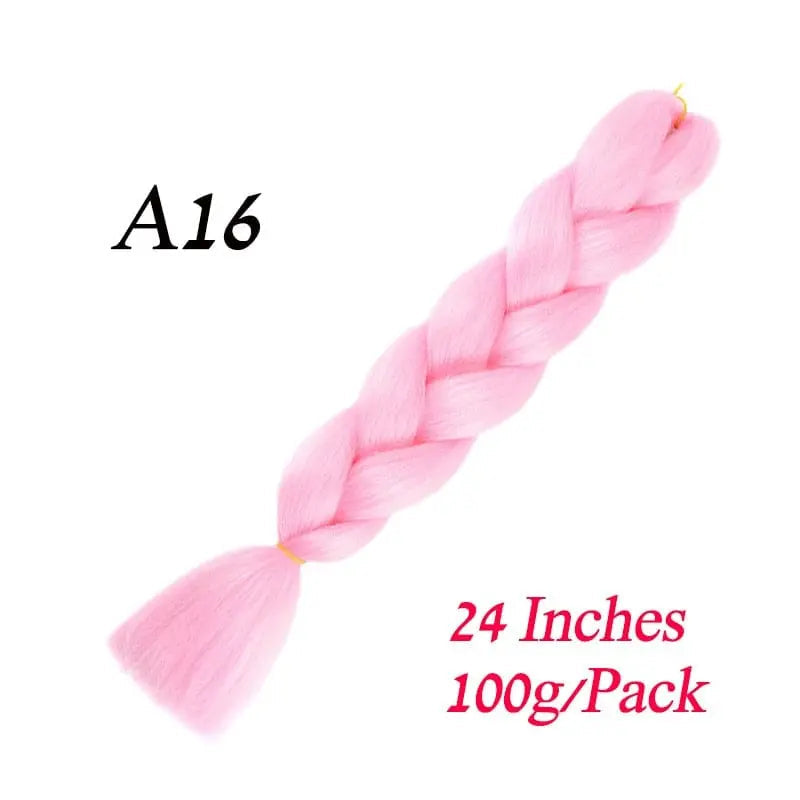 Showlu Store Nation 0 Lihui 24" Synthetic Braiding Hair Ombre Braiding Hair Packs Jumbo Braid Hair For Women Wholesale DIY Hairstyle Blue Grey