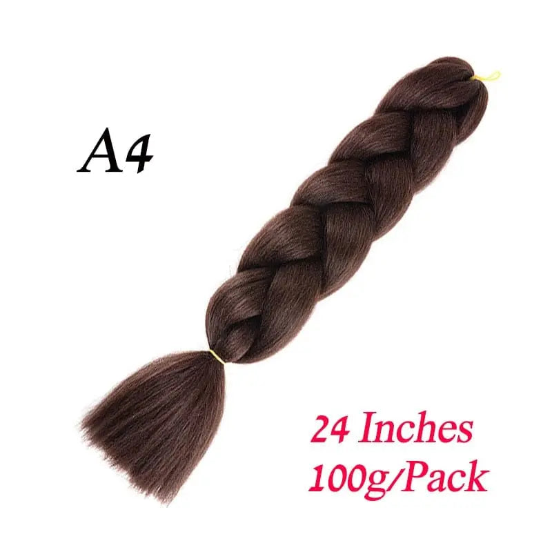 Showlu Store Nation 0 Lihui 24" Synthetic Braiding Hair Ombre Braiding Hair Packs Jumbo Braid Hair For Women Wholesale DIY Hairstyle Blue Grey