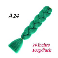 Showlu Store Nation 0 A24 / 24inches / China|1Pcs/Lot Lihui 24" Synthetic Braiding Hair Ombre Braiding Hair Packs Jumbo Braid Hair For Women Wholesale DIY Hairstyle Blue Grey